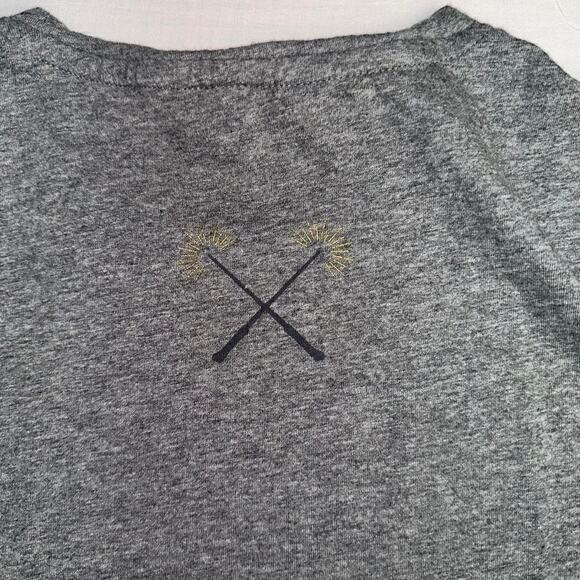Gray Harry Potter Emblem Tee from Wizarding World y2k aesthetic, L - Picture 6 of 7